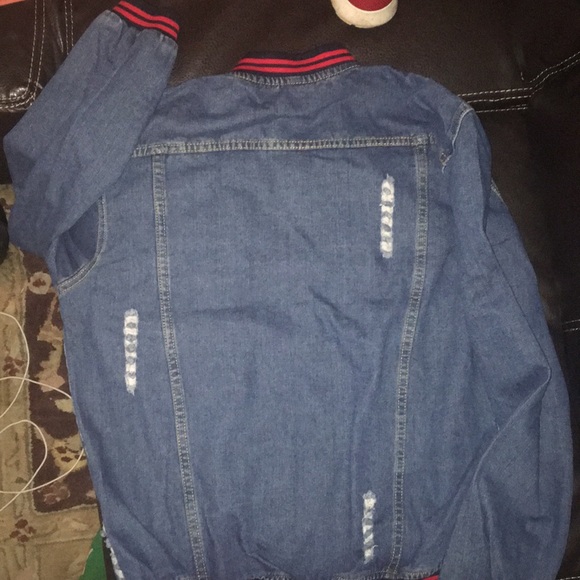 Men’s distressed  Jacket US size L - Picture 2 of 4